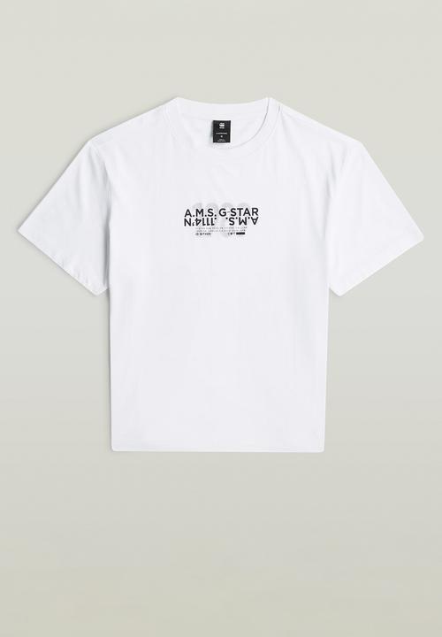 G-STAR - Inside print r t wmn - White