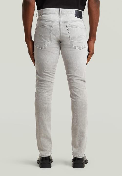 G-STAR - 3301 Slim - Beached Faded Dolomite Grey