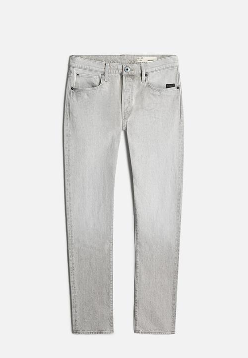 G-STAR - 3301 Slim - Beached Faded Dolomite Grey