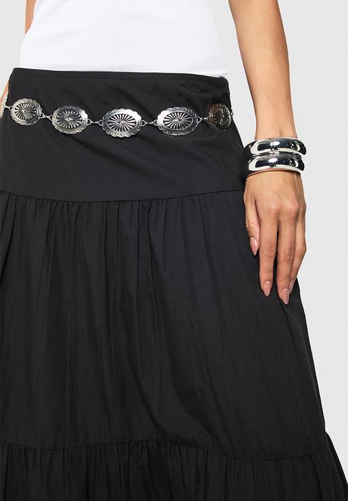 boohoo - Western Chain Belt- Silver