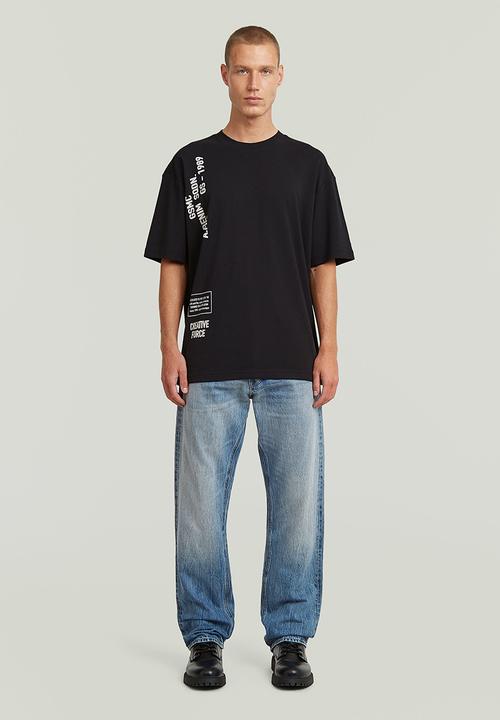G-STAR - Stencil Gr Relaxed R T - Dk Black