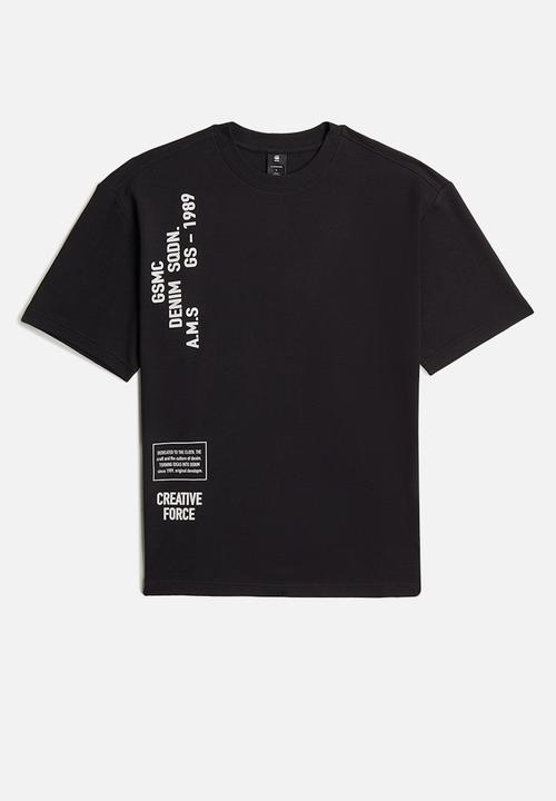 G-STAR - Stencil Gr Relaxed R T - Dk Black