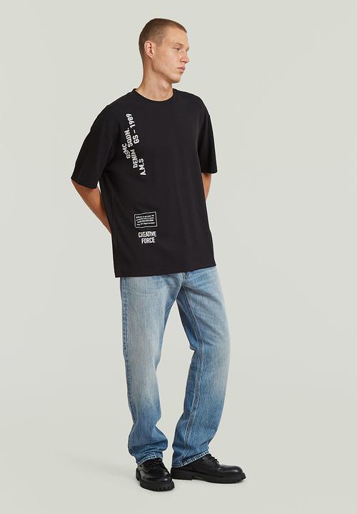 G-STAR - Stencil Gr Relaxed R T - Dk Black