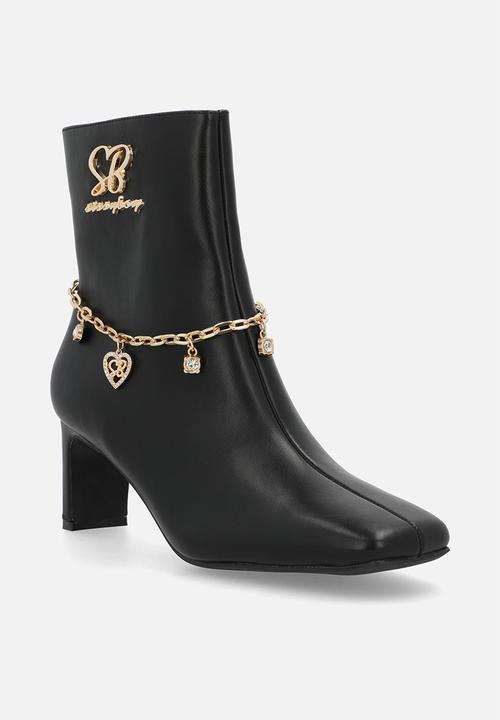 SISSY BOY - Loana ankle boot with removable chain - black