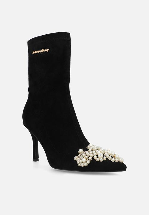 SISSY BOY - Lucienne sock boot - black