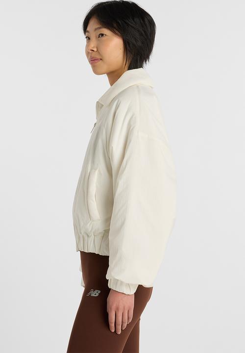 New Balance  - NB Athletics Woven Bomber Jacket - Sea Salt