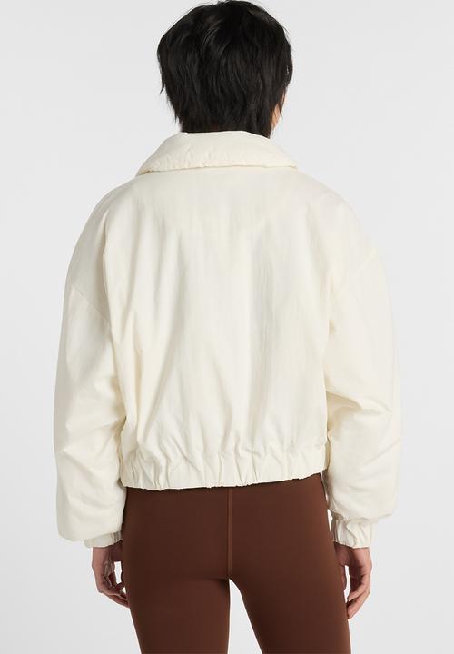 New Balance  - NB Athletics Woven Bomber Jacket - Sea Salt