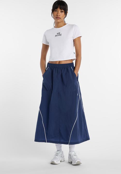 New Balance  - New Balance Linear Heritage Ringer Tee - White