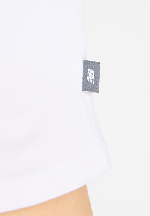 New Balance  - New Balance Linear Heritage Ringer Tee - White