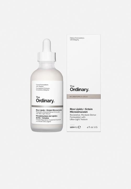 The Ordinary. - Rice Lipids + Ectoin Microemulsion -  120ml