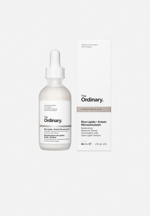 The Ordinary. - Rice Lipids + Ectoin Microemulsion - 60ml