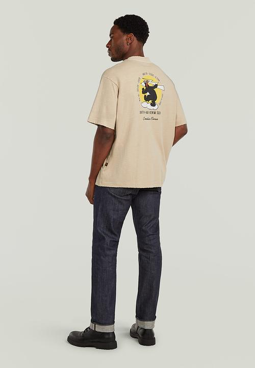 G-STAR - Back Gr Loose R T - Cream Gd