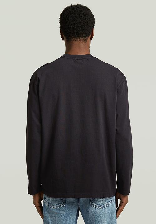 G-STAR - Sunfaded Gr Relaxed R T L\S - Dk Black