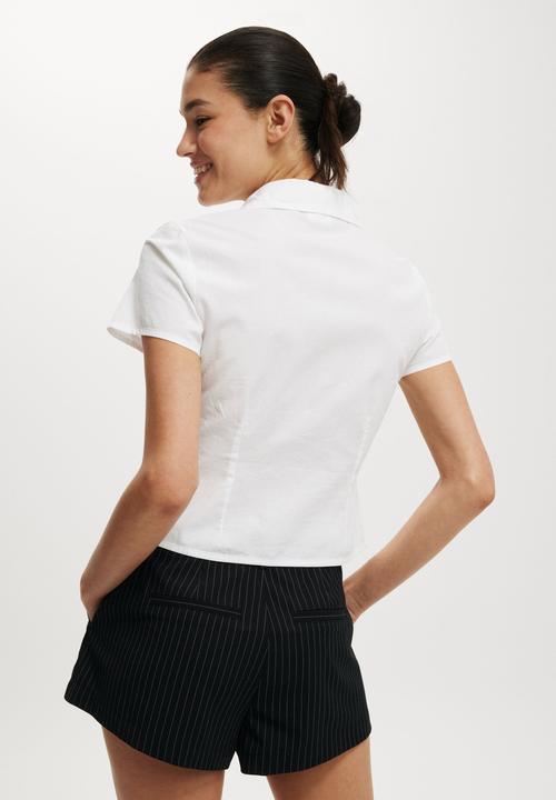 Cotton On - Maya Rouched Shirt - White