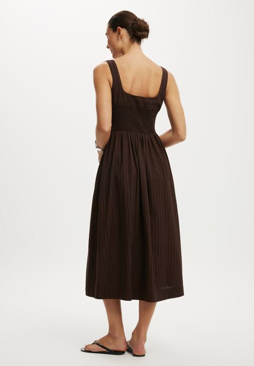 Cotton On - Day midi dress - dark oak