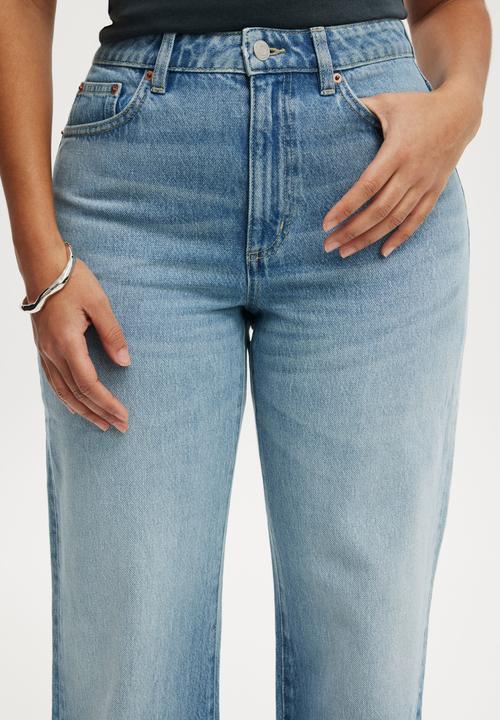 Cotton On - Curvy 91 straight jean - fairlight blue