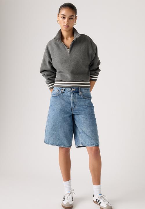 Levi’s® - Everyday quarter zip - grey skies heather brushed fleece