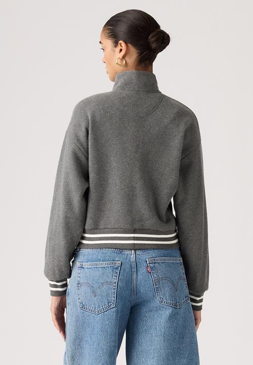 Levi’s® - Everyday quarter zip - grey skies heather brushed fleece