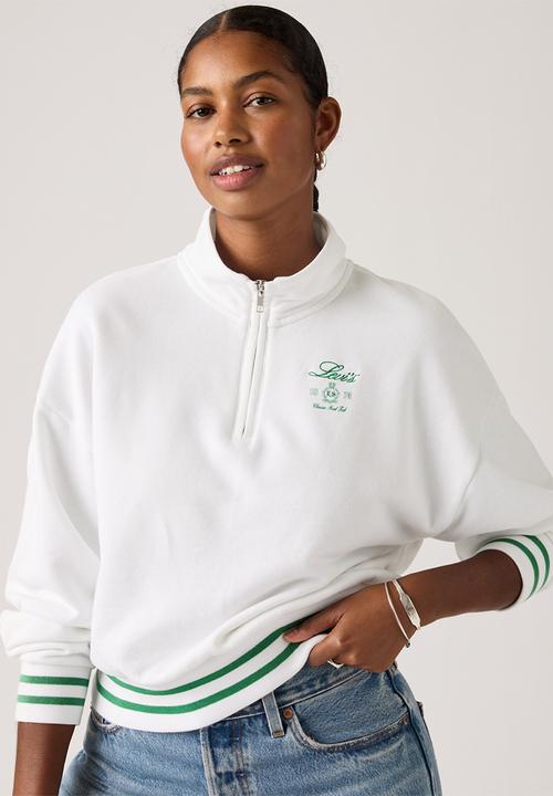 Levi’s® - Gr everyday 1/4 zip - 1/4 zip crest levi's bright white