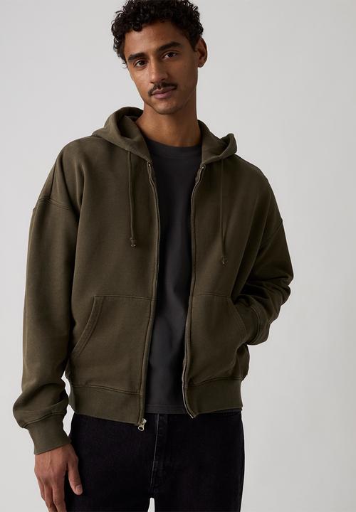 Levi’s® - HAYES BOXY FULL ZIP - GRUNGE MAITAKE BROWN