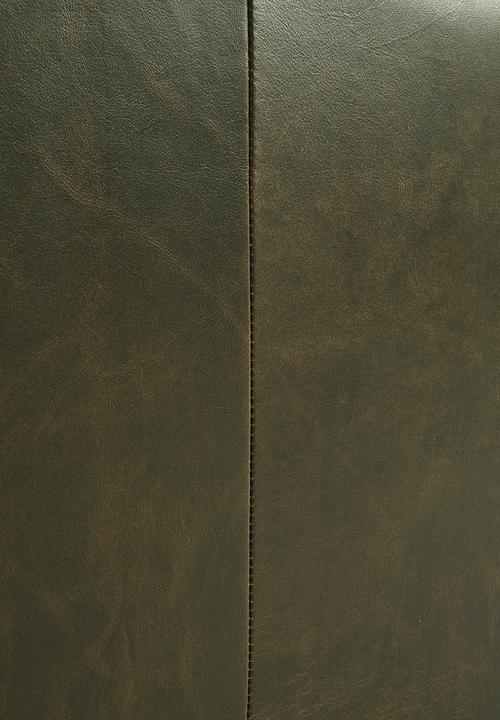 Sixth Floor - Hadley 3 Seater Genuine Leather Sofa - Pesto