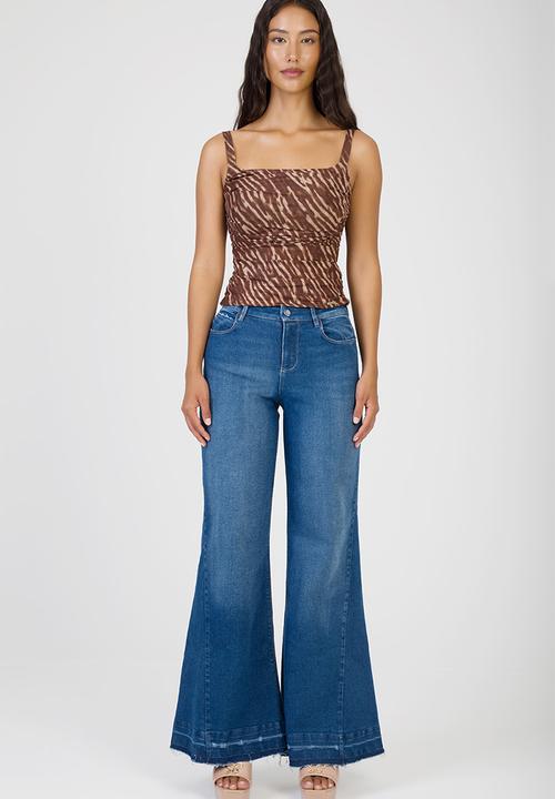 SISSY BOY - Something Good Top Mesh Top - Brown Multi
