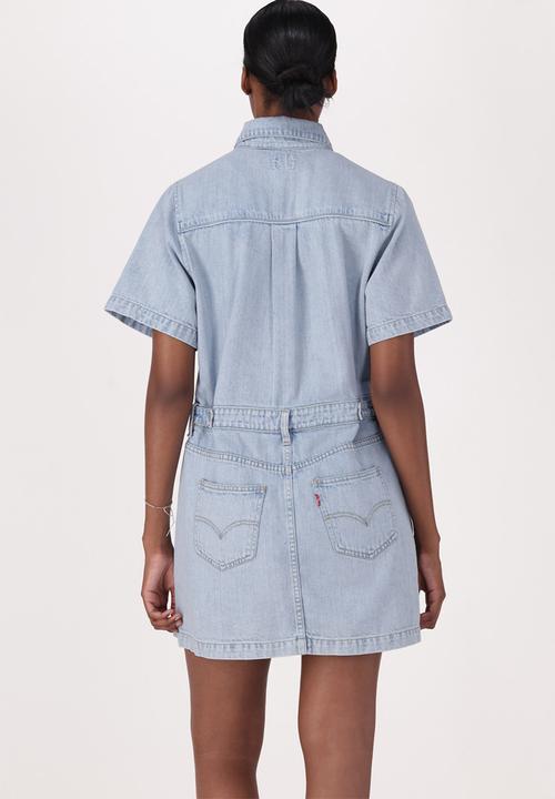 Levi’s® - Ss logan western dress za - blasted stone dress