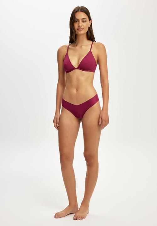 Cotton On - The Invisible G String Brief - Crushed Berry