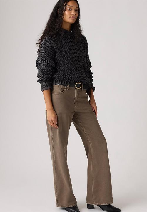 Levi’s® - Leilah cable crewneck - washed anthracite night anthracite night cotton