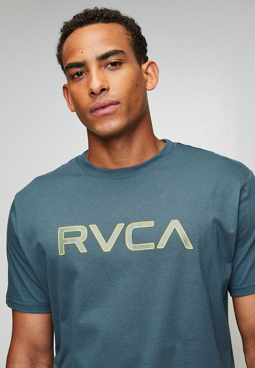 RVCA - Big stitch short sleeve - duck blue