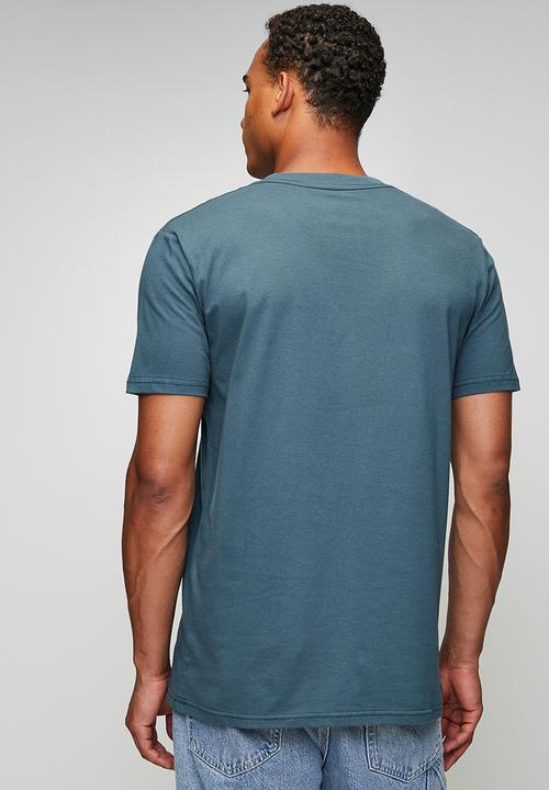 RVCA - Big stitch short sleeve - duck blue