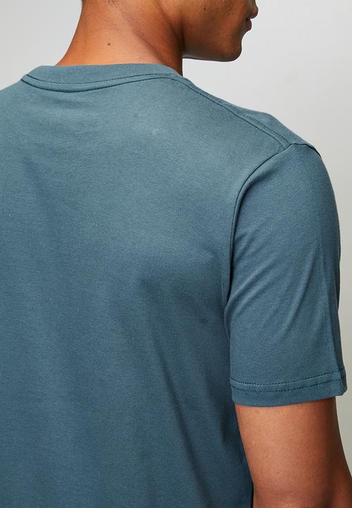 RVCA - Big stitch short sleeve - duck blue