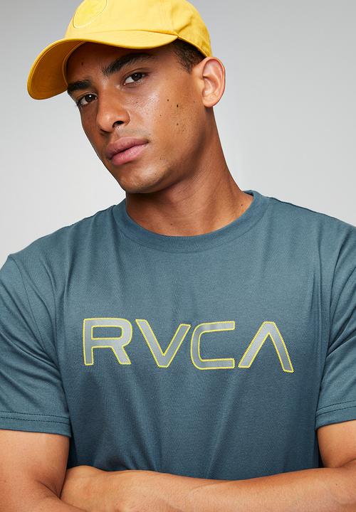 RVCA - Big stitch short sleeve - duck blue