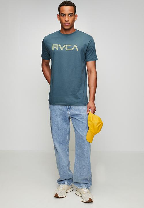 RVCA - Big stitch short sleeve - duck blue