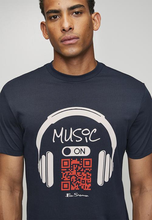 Ben Sherman - Music QR Code Tee-Shirt - Navy
