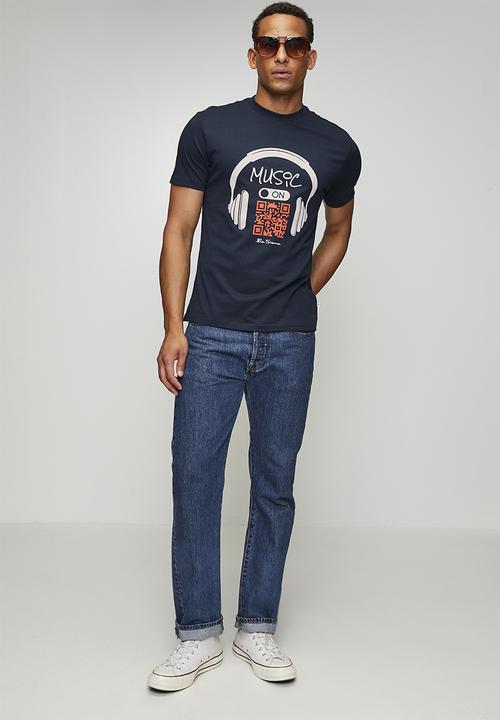 Ben Sherman - Music QR Code Tee-Shirt - Navy