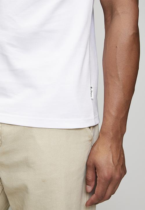 Ben Sherman - Ben Bear Chenille Fur 260g Tee-Shirt - White