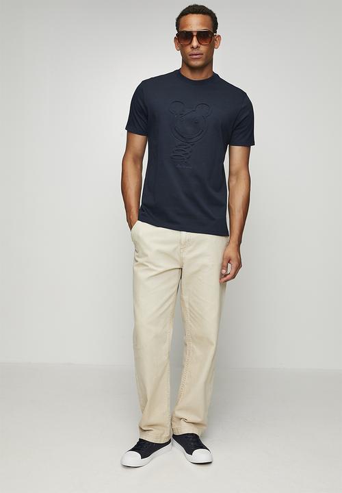 Ben Sherman - 3D Embossed Happy Bear 260g Tee Shirt - Navy
