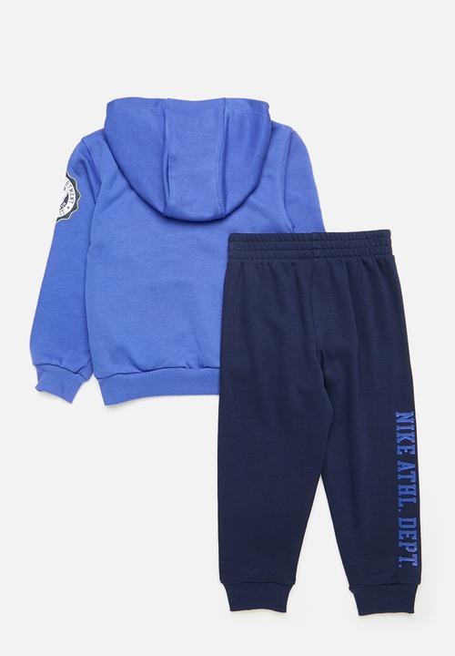 Nike - Nike pe pullover hoodie and pants set - midnight navy