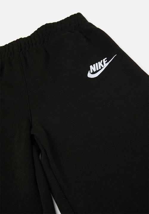 Nike - Nike wide leg club fleece set - black