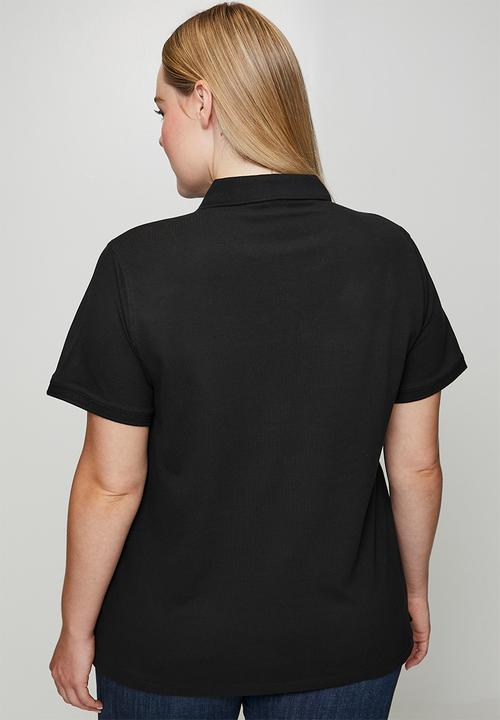 POLO - Plus wmn margot ss golfer - black