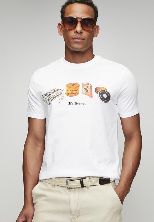 Ben Sherman - Beats & Blades Tee-shirt - White