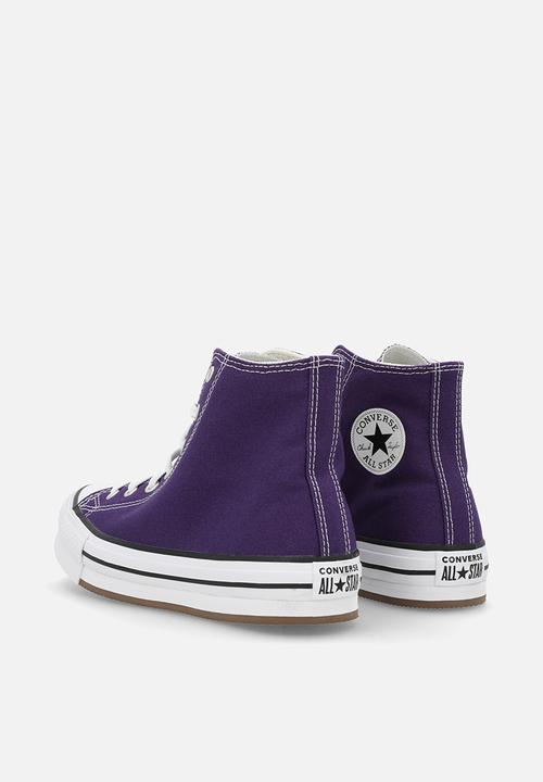 Converse - Chuck Taylor All Star Eva Lift Canvas Platform - Blackberry Jam/White/Egret