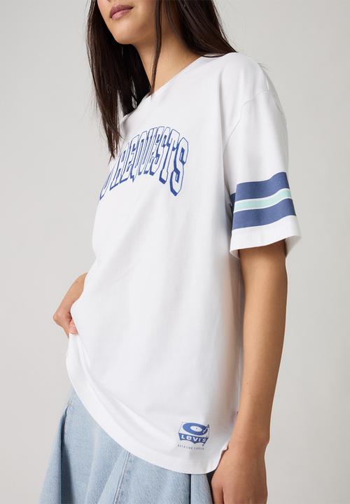 Levi’s® - Gr tabor tee za no requests bright white slv stripes - sunshine blue