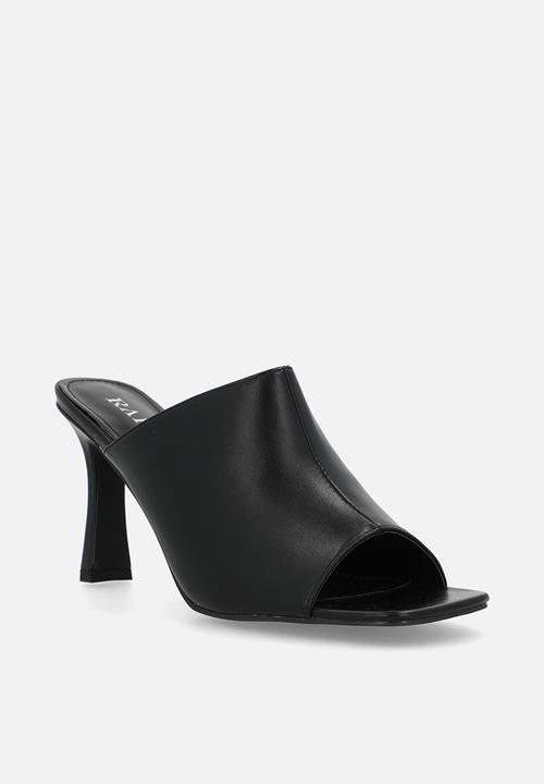 Raid London - Manola stiletto mule heel - black pu