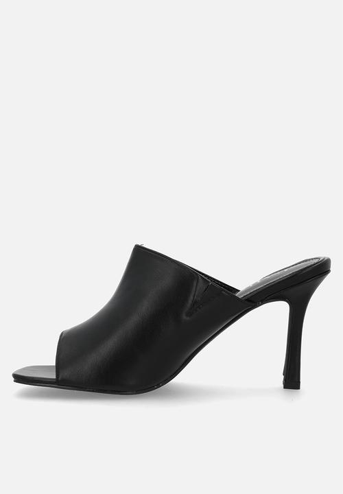 Raid London - Manola stiletto mule heel - black pu
