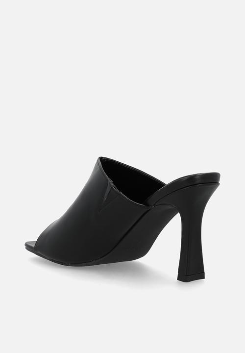 Raid London - Manola stiletto mule heel - black pu