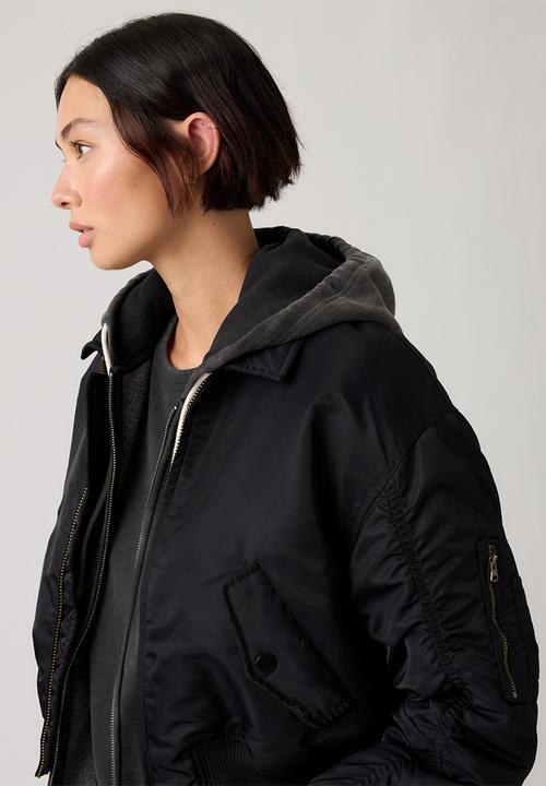 Levi’s® - Bowie crop bomber - black
