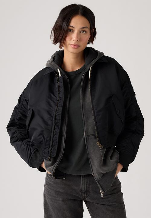 Levi’s® - Bowie crop bomber - black