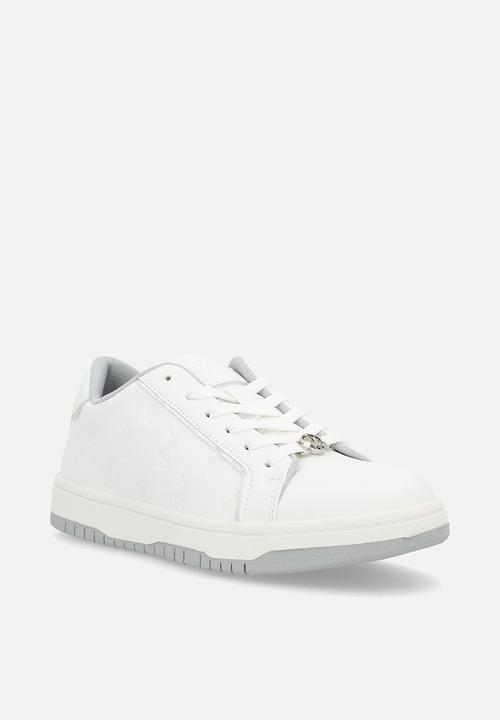 POLO - Deboss monogram sneaker - white